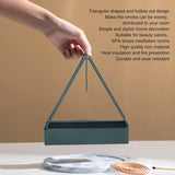 Triangle Coil Holder, Iron Mosquito Incense Box, Creative Mosquito Coil Holder With Tray, Mosquito Repellent Incense Rack, Creative Incense Rack Home Tools, Anti-Scald Mosquito Coil Holder With Tray