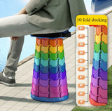 Foldable Portable Stool | Adjustable Telescopic Camping Stool | Heavy Duty Collapsible Seat for Fishing, Travel & Outdoor Use