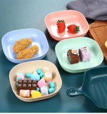 Creative Dish Set – 10 Colorful Plastic Plates, Microwave & Dishwasher Safe