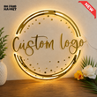 CUSTOM ROUND LED ACRYLIC BUSINESS LOGO SIGN