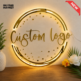 CUSTOM ROUND LED ACRYLIC BUSINESS LOGO SIGN