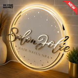 CUSTOM ROUND LED ACRYLIC BUSINESS LOGO SIGN