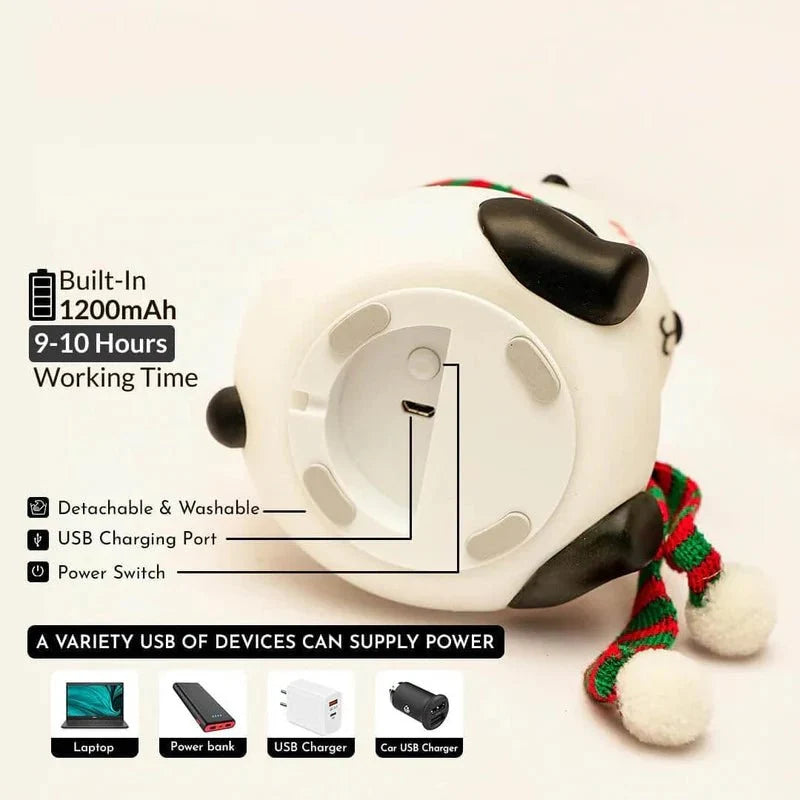 Cute Panda Night Lamp | Adorable LED Bedside Lamp for Kids & Girls
