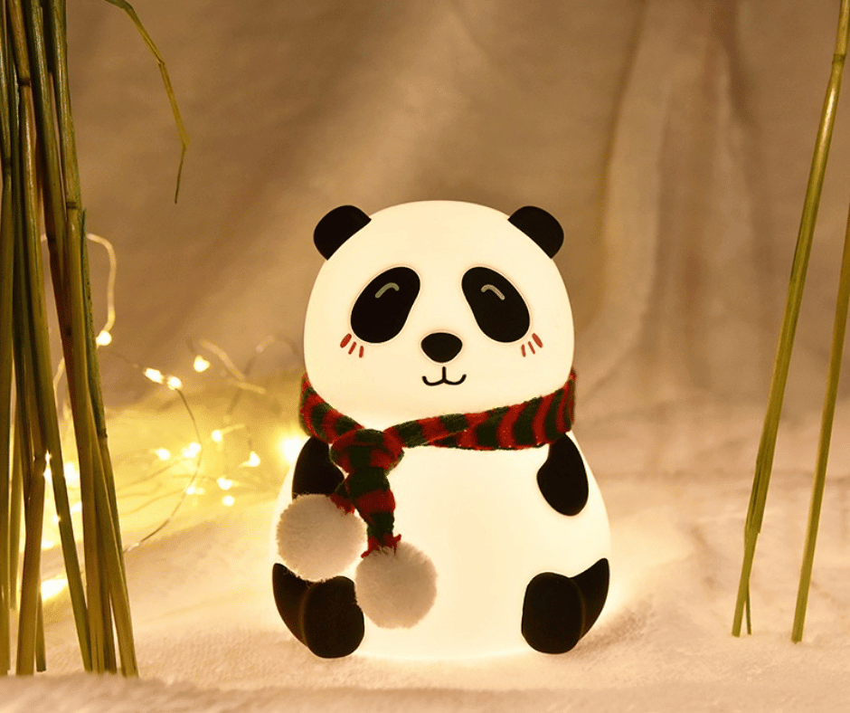 Cute Panda Night Lamp | Adorable LED Bedside Lamp for Kids & Girls