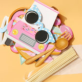 22 Pcs Donut Birthday Props, Donut Photo Booth Props, DIY Donut Birthday Party Selfie Props, Theme Birthday Party Celebration and Decoration