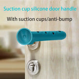 2 In 1 Silicon Door Knob Cover, Anti-Collision Door Knob Pad, Noiseless Suction Cup Doorknob Cover, Children's Safety Door Handle, Antistatic Silicone Door Knob Cover