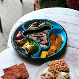 4 Compartment Dolphin Tray, Sasuke Food Divided Serving Plate, Multifunctional Food Storage Plate