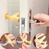2 In 1 Silicon Door Knob Cover, Anti-Collision Door Knob Pad, Noiseless Suction Cup Doorknob Cover, Children's Safety Door Handle, Antistatic Silicone Door Knob Cover