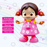 Walking Dancing Doll, Electric Lighting Music Baby Reborn Doll, Musical  Flash Light Baby Doll, Dancing Girl Toy with 3D Lights Music