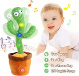 Dancing & Talking Cactus Toy | Singing Mimicking Cactus with Lights | Funny Dancing Plush Toy for Kids