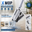 X Mop Hands-Free Self-Wringing Flat Mop – Microfiber Floor Cleaning Mop