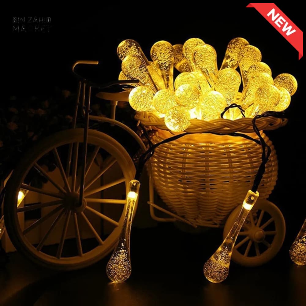 DECORA GOLDEN LED STRING LIGHTS WARM GLOW ISLAMIC HOME DECOR - WATER STRINGS