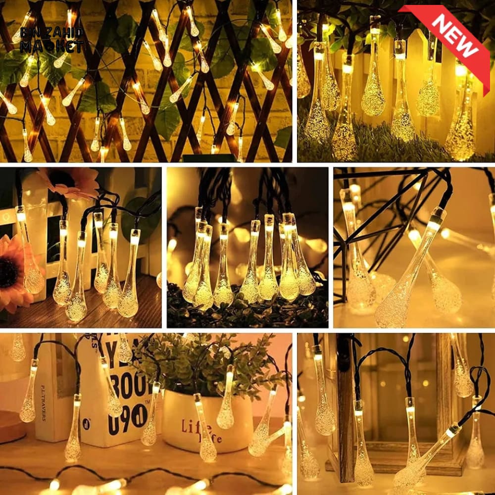DECORA GOLDEN LED STRING LIGHTS WARM GLOW ISLAMIC HOME DECOR - WATER STRINGS