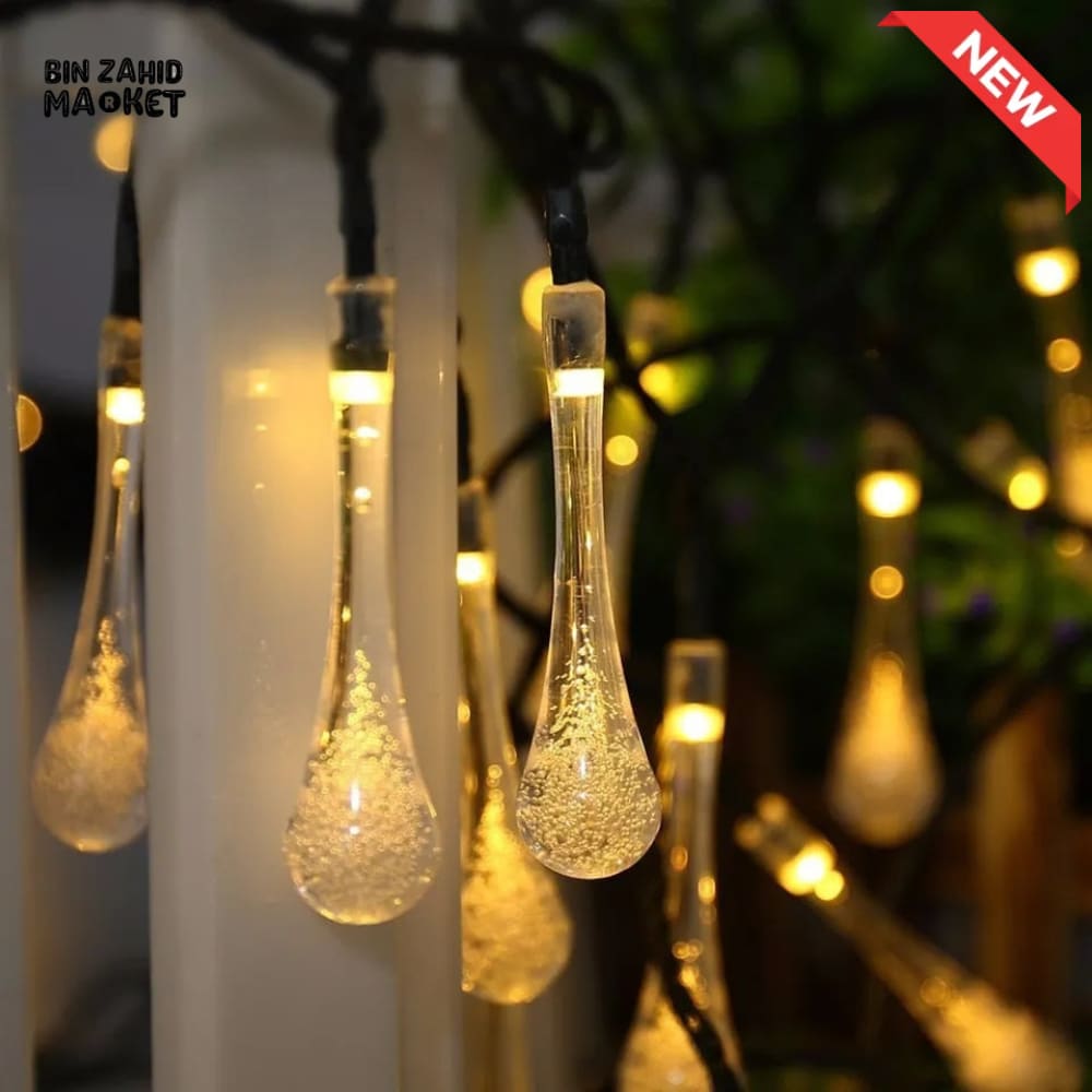 DECORA GOLDEN LED STRING LIGHTS WARM GLOW ISLAMIC HOME DECOR - WATER STRINGS