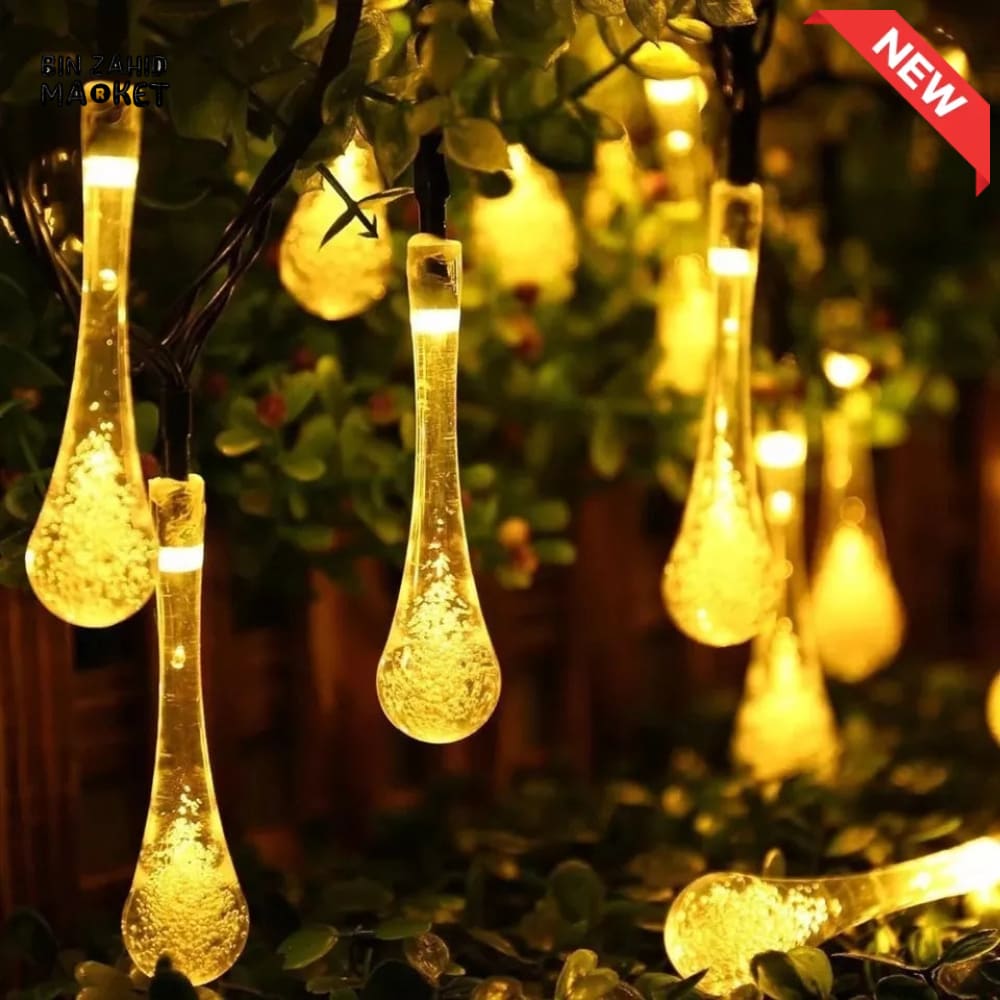 DECORA GOLDEN LED STRING LIGHTS WARM GLOW ISLAMIC HOME DECOR - WATER STRINGS