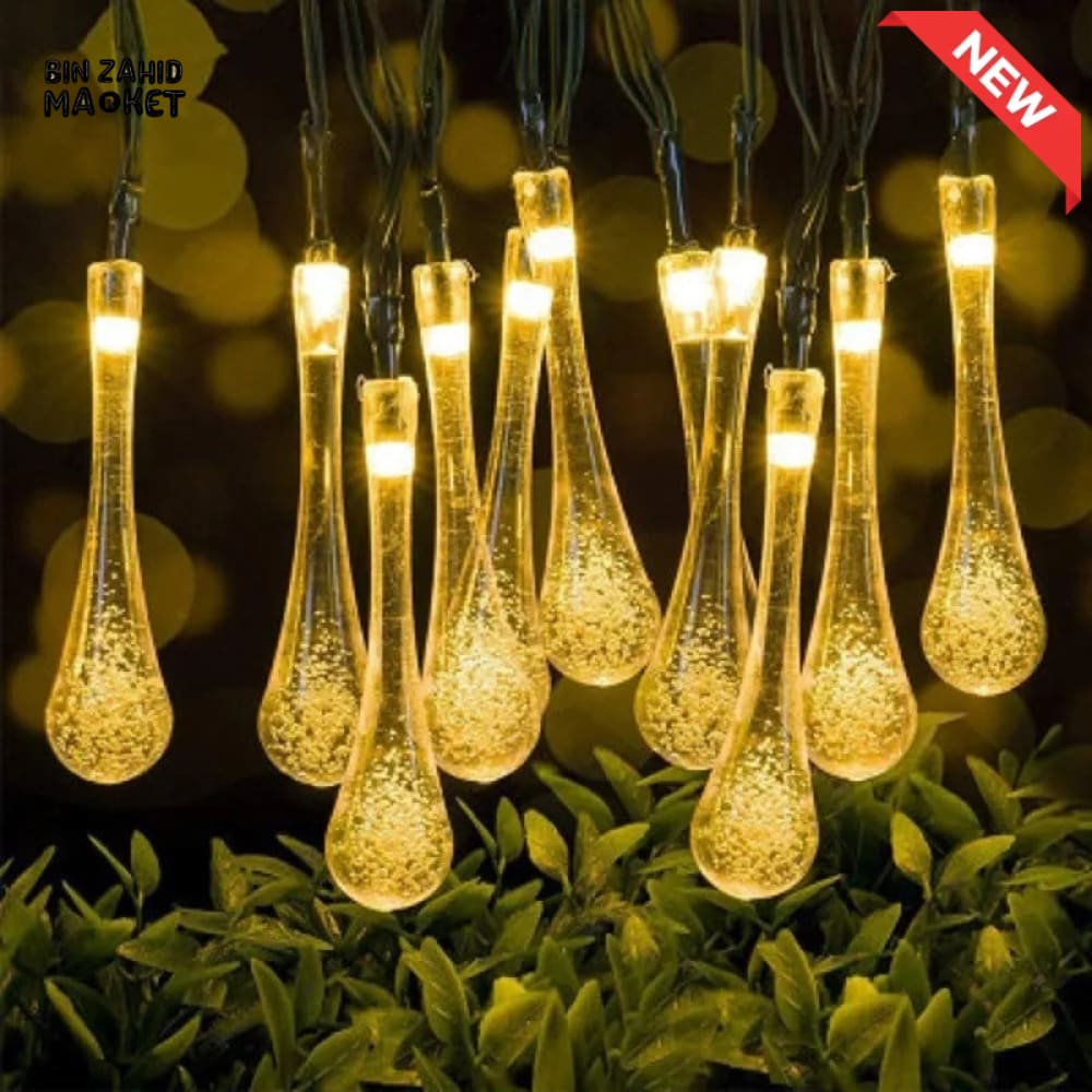 DECORA GOLDEN LED STRING LIGHTS WARM GLOW ISLAMIC HOME DECOR - WATER STRINGS
