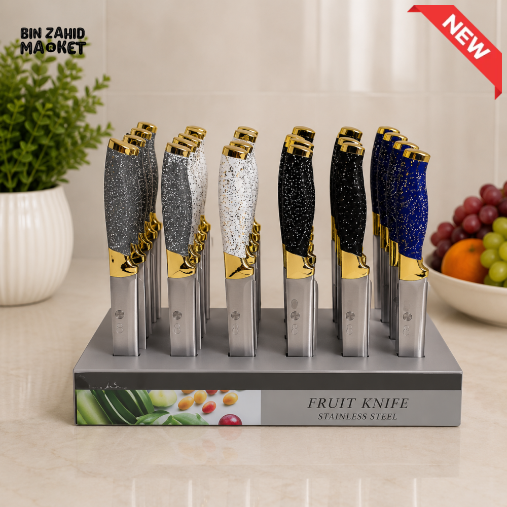DECORATIVE STAINLESS STEEL FRUIT KNIFE - 1 PIECE