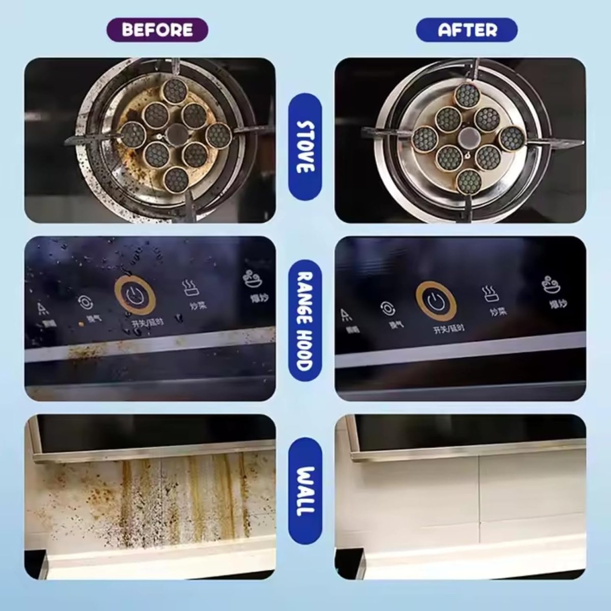 Disposable Kitchen Cleaning Wipes | Grease & Stain Remover Wet Wipes