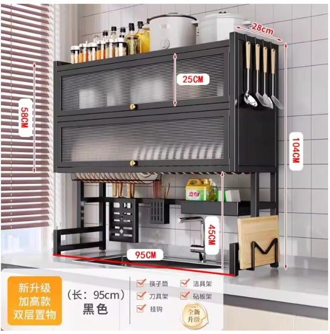 Double Cabin Over the Sink Rack