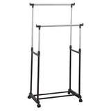 Double Pole Clothes Rack – Adjustable Garment Organizer