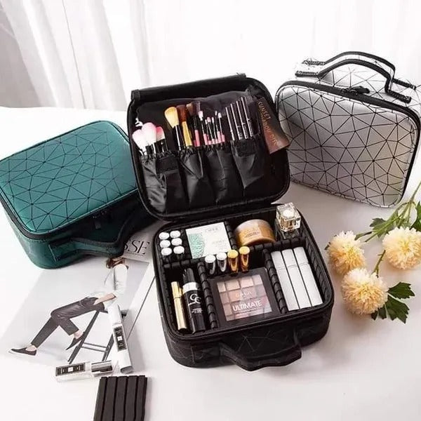 Waterproof Travel Makeup Storage Bag with Pouch – Large Capacity Toiletries & Cosmetic Organizer for Women