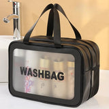 Frosted Makeup Bag – Large Capacity & Waterproof Cosmetic Pouch