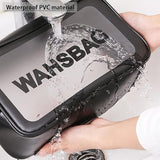 Frosted Makeup Bag – Large Capacity & Waterproof Cosmetic Pouch