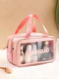 Frosted Makeup Bag – Large Capacity & Waterproof Cosmetic Pouch