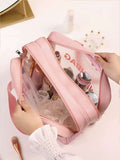 Frosted Makeup Bag – Large Capacity & Waterproof Cosmetic Pouch
