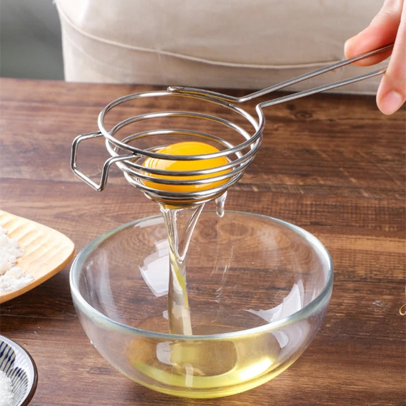 Stainless Steel Egg Separator – Yolk & White Divider
