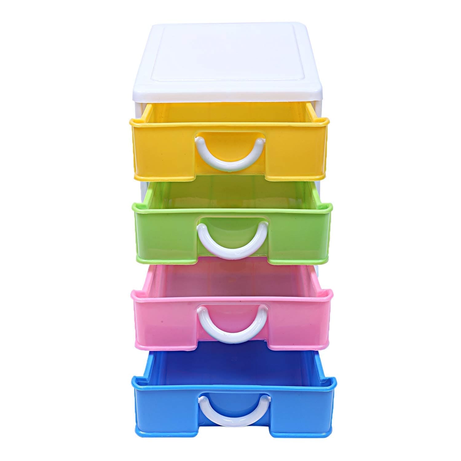 Colorful Mini Drawer Organizer, Multi Colored Drawer Storage Tower, Six Layer Flat Top Drawer Organizer