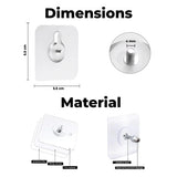 Drill-Free Wall Hanging Kit – 10 Strong Adhesive Hooks with Screw Design