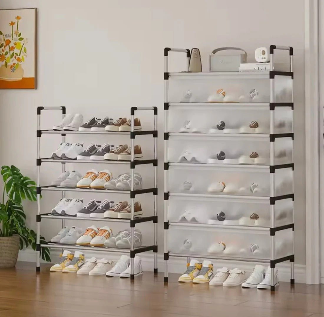 Dustproof Shoe Rack Organizer | Multi-Layer Waterproof Shoe Stand | Space-Saving Storage Shelf for Home