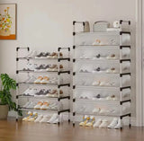 Dustproof Shoe Rack Organizer | Multi-Layer Waterproof Shoe Stand | Space-Saving Storage Shelf for Home