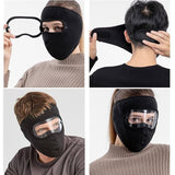 Dustproof Winter Face Mask with Eye Shield | Windproof Fleece Mask for Outdoor Protection | Full Coverage Warm Mask