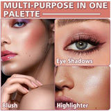 iPhone Makeup Palette, 11 Color Eyeshadow Palette with Mirror Back, Eyeshadow Highlighter Blusher Palette