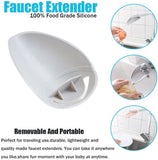 Hand Washing Extender, Silicon Water Saving Nozzle, Children Sink Handle Extension, Tap Anti Splash Extender, Kitchen Bathroom Faucet Splash Water Extender Nozzle