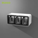 Ecoco Kitchen Spice Organizer – Wall Mounted 3 Container Storage Box