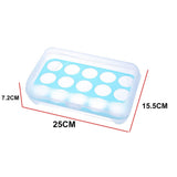Transparent 15 Frame Egg Box, Refrigerator Egg Preservation Storage Box, Portable Egg Holder Box With Lid, Drawer Egg Carton Box, Anti-collision Plastic Egg Compartment Egg Tray, Baby Bag Egg Holder, Large Capacity Fridge Eggs Storage Box