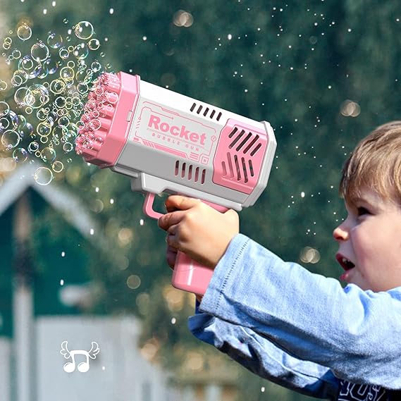 Electric Bazooka Bubble Gun Toy | Automatic Bubble Blaster for Kids