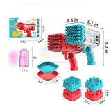 Electric Bazooka Bubble Gun Toy | Automatic Bubble Blaster for Kids