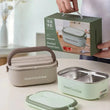 Electric Lunch Box Food Warmer – Stainless Steel Portable Heated Lunch Box for Office, School & Travel