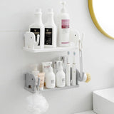 Elephant Wall Mounted Storage Shelf – No Drill Adhesive Kitchen & Bathroom Organizer
