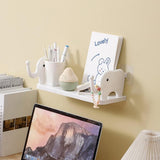Elephant Wall Mounted Storage Shelf – No Drill Adhesive Kitchen & Bathroom Organizer