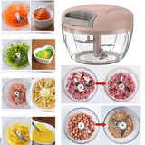 Eotia 300ML / 400ML Manual Vegetable Chopper – Hand Pull Food Processor