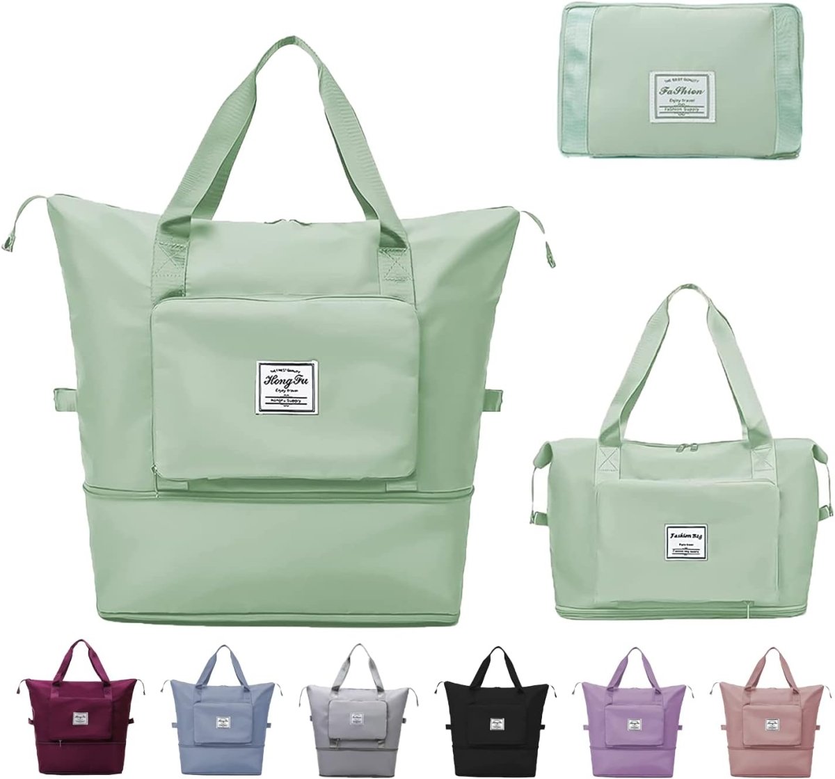 Extendable Travel Bag – Large Capacity Foldable Waterproof Luggage Bag with Dry & Wet Separation