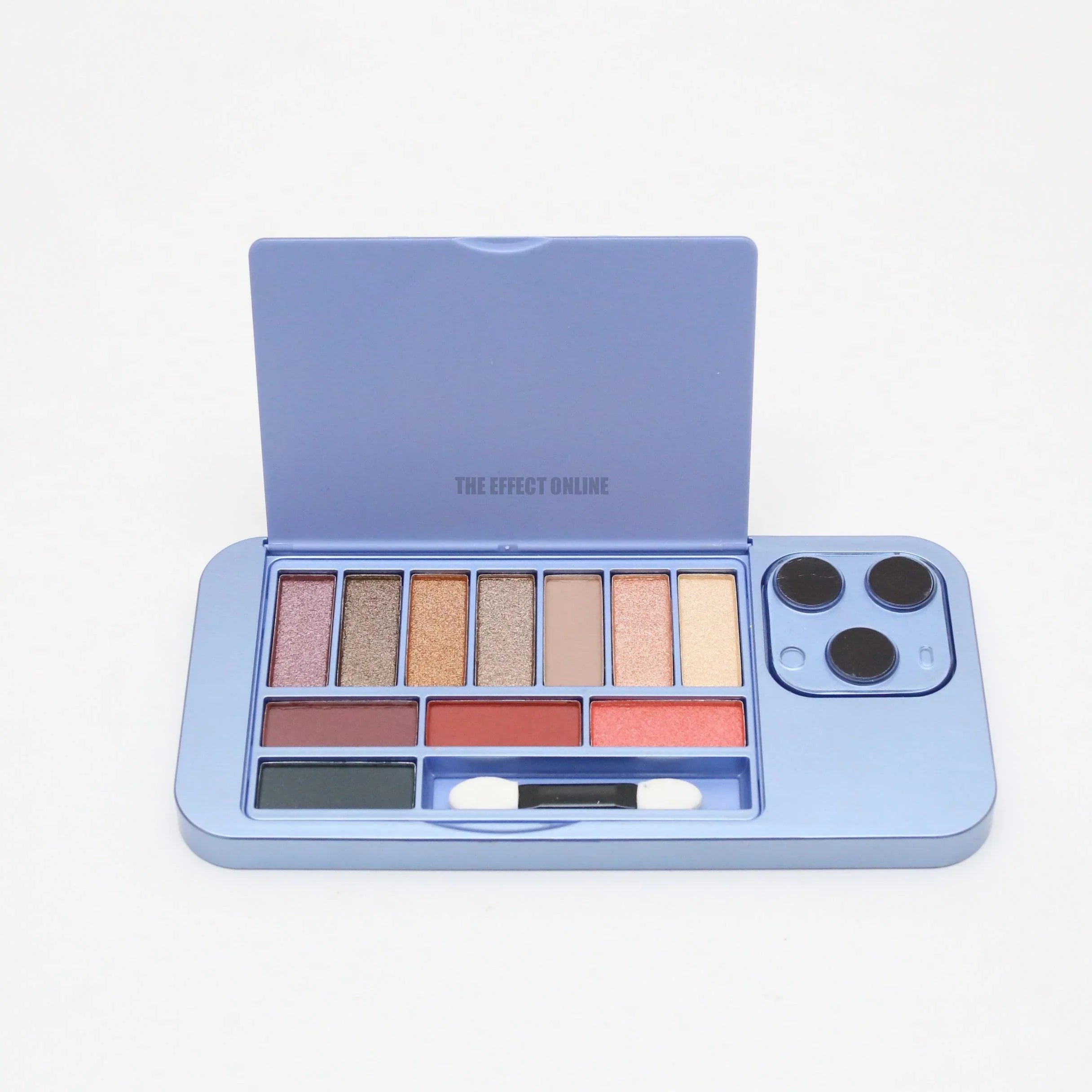 iPhone Makeup Palette, 11 Color Eyeshadow Palette with Mirror Back, Eyeshadow Highlighter Blusher Palette