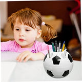 Football Desk Organizer, Creative Football Pen Holder, Desktop Soccer Shape Style Pencil Container, Multifunctional Pen Pencil Holder
