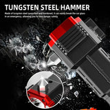 Omni Cop Flashlight, Super Bright LED Flashlight With Safety Hammer, Portable Work Light, Outdoor Adventure Lighting, Long Distance Beam Rescue Flashlight, Multifunctional 4 Modes Flashlight, Torch with Hammer Window Glass and Seat Belt Cutter