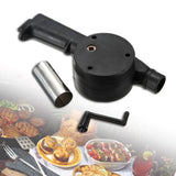 Manual Mini Air Blower, Portable Hand Powered BBQ Crank Fan, Barbecue Fire Bellows For Outdoor, Hand Cranked Air Blower, Portable BBQ Grill Fire Tool, Outdoor Cooking Fire Starter, Camping Ignition Outdoor Camping BBQ Air Blower